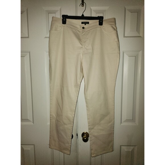 Lafayette 148 White Women's Pants Size 16 - Picture 1 of 4
